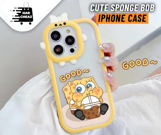 Cute Sponge Bob Design - iPhone Back Case Only